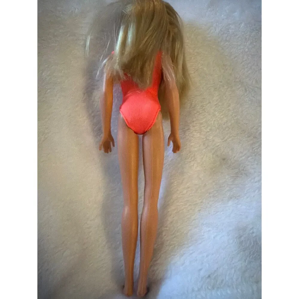 Vintage Hasbro Sindy Lifeguard Doll 1987 Blonde Fashion Doll Pink Swimsuit